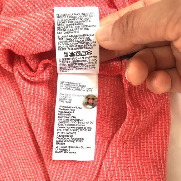 The North Face Women’s Thermal Waffle Knit Hooded Jersey Top Undershirt - Picture 6 of 12